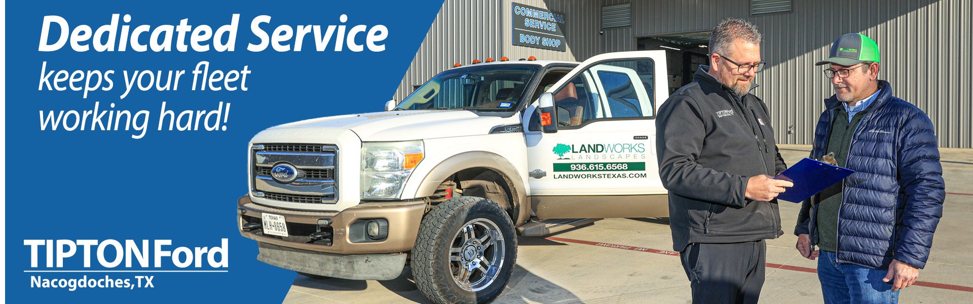 Tipton Ford has dedicated fleet service.