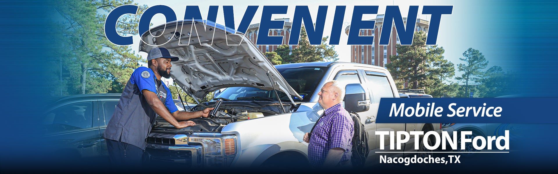 Tipton Ford offers convenient Mobile Service.