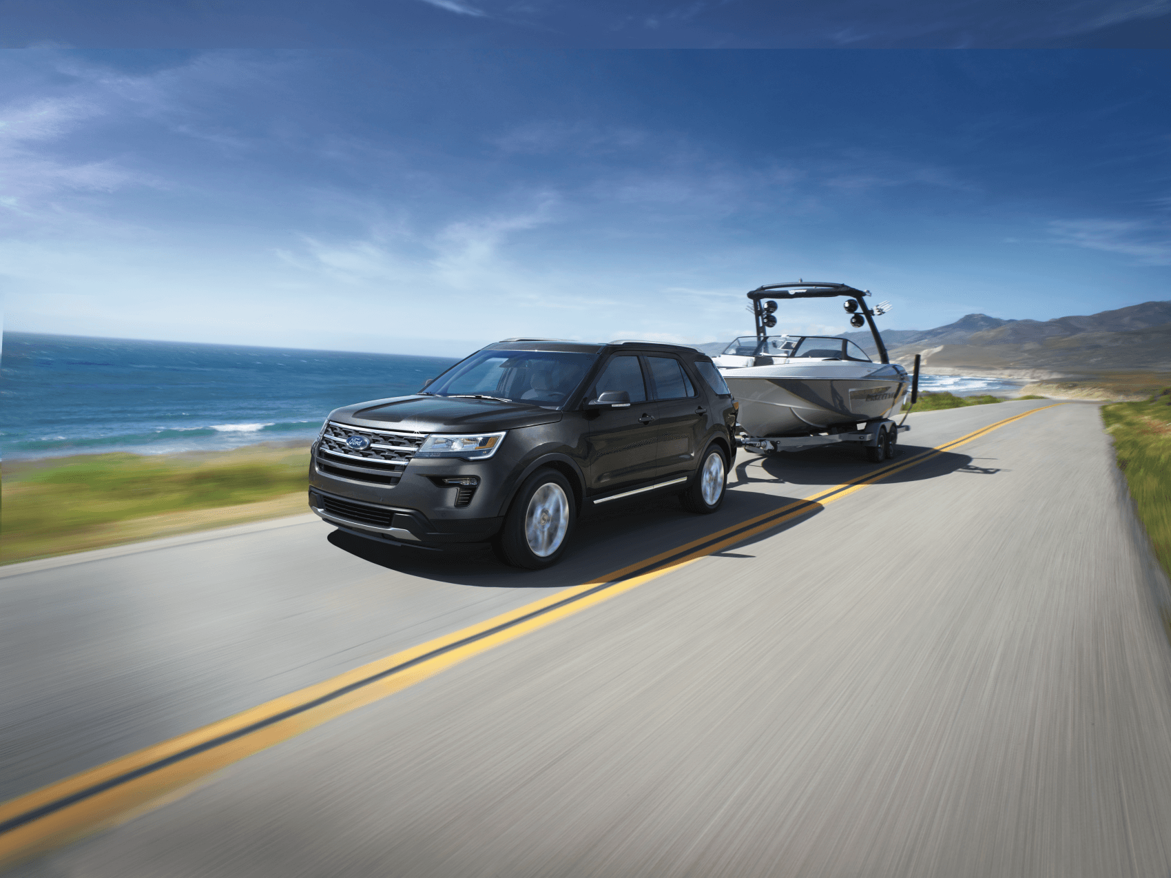 2019 Ford Explorer Towing Boat